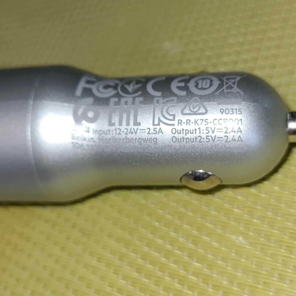 Dual USB-A Car Chager 24W